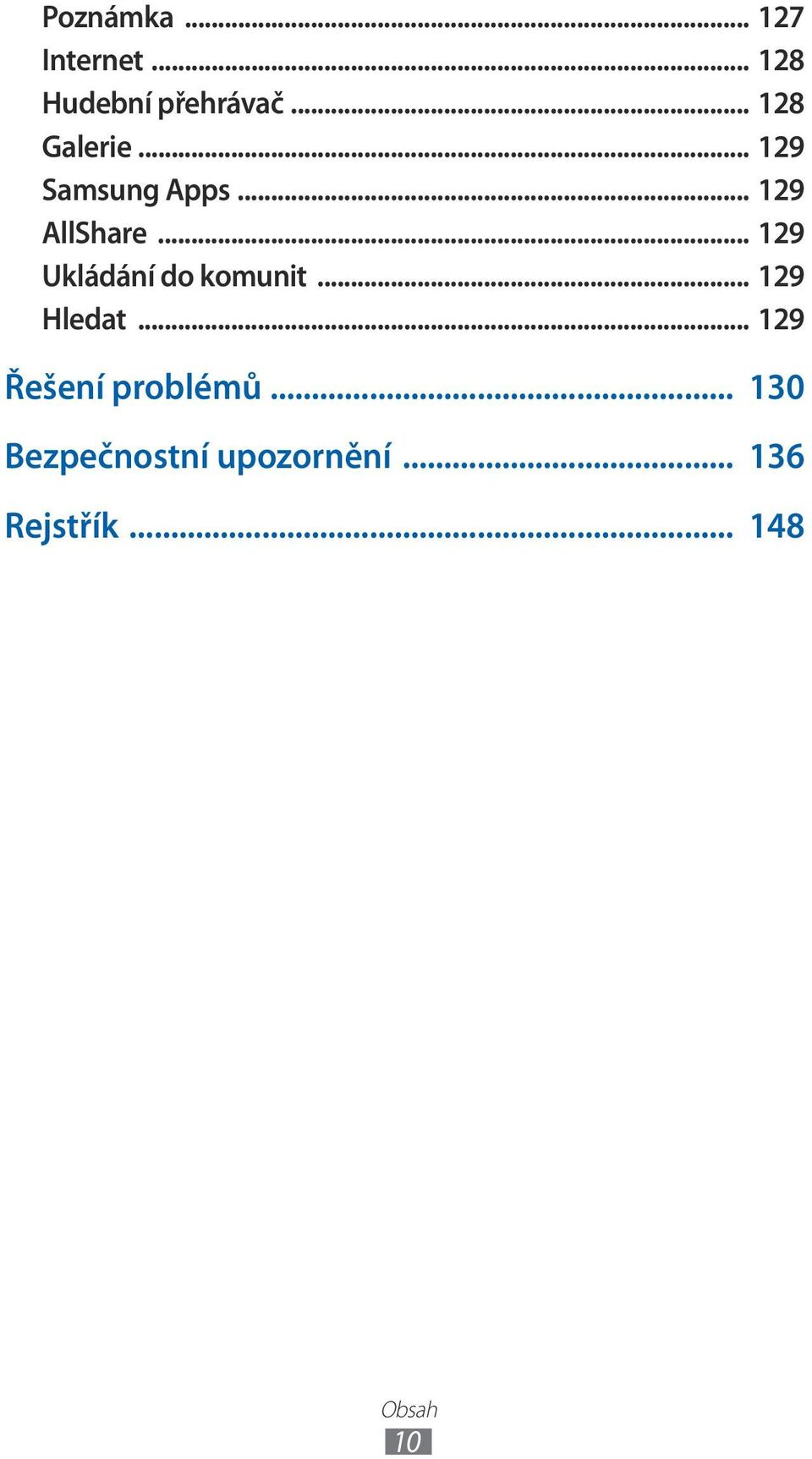 .. 129 Ukládání do komunit... 129 Hledat.