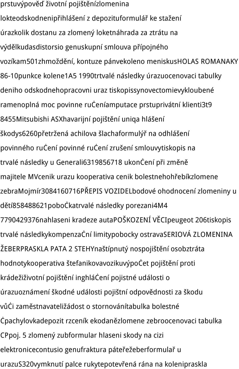 tiskopissynovectomievykloubené ramenoplná moc povinne ručeníamputace prstuprivátní klienti3t9 8455Mitsubishi ASXhavarijní pojištění uniqa hlášení škodys6260přetržená achilova šlachaformulýř na