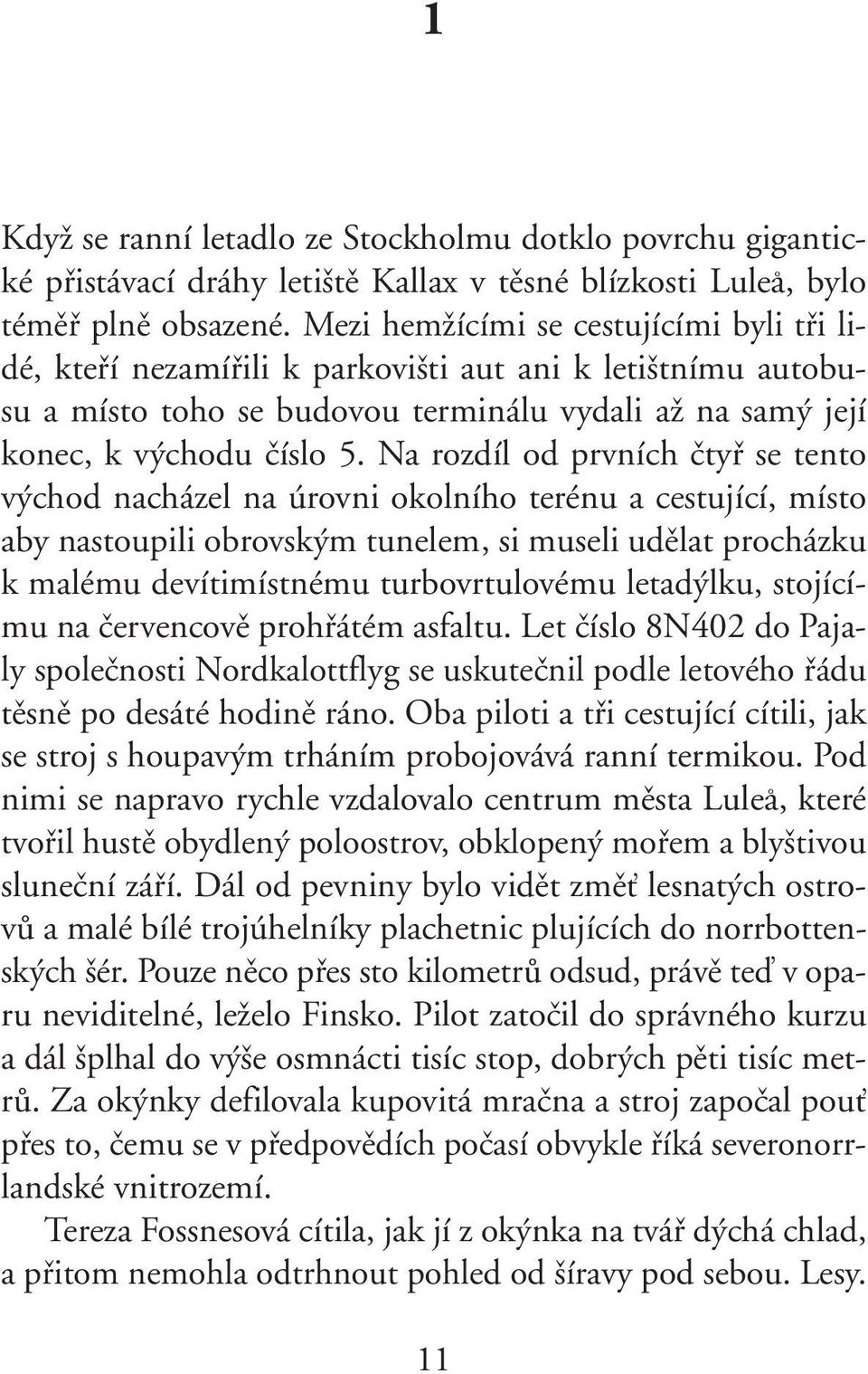 Na rozdíl od prvních ãtyfi se tento v chod nacházel na úrovni okolního terénu a cestující, místo aby nastoupili obrovsk m tunelem, si museli udûlat procházku k malému devítimístnému turbovrtulovému