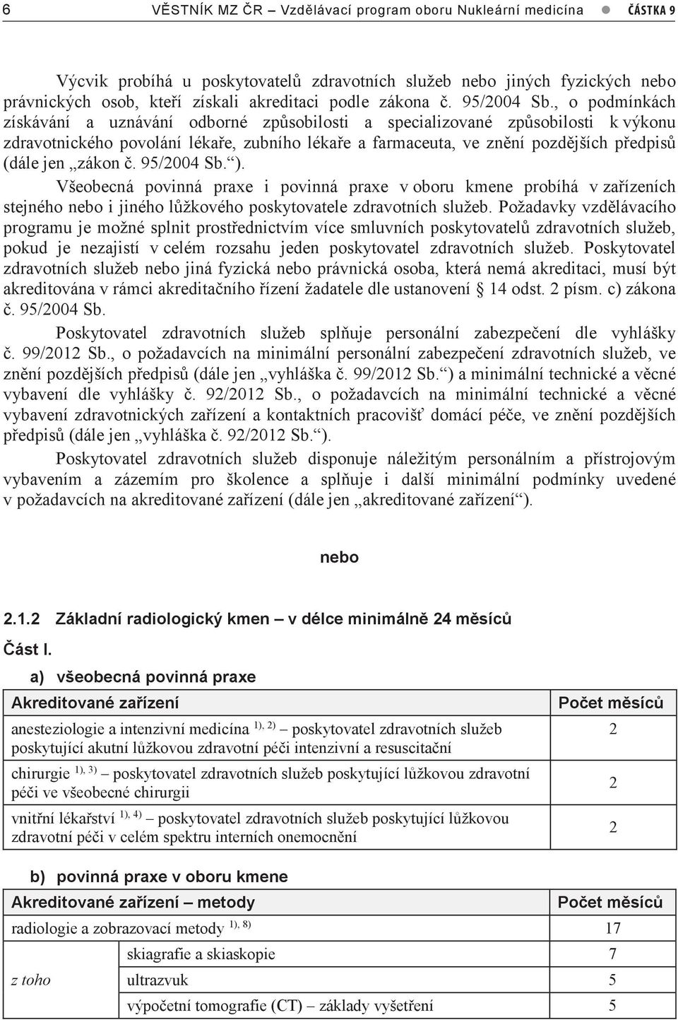 , o podmínkách získávání a uznávání odborné způsobilosti a specializované způsobilosti k výkonu zdravotnického povolání lékaře, zubního lékaře a farmaceuta, ve znění pozdějších předpisů (dále jen