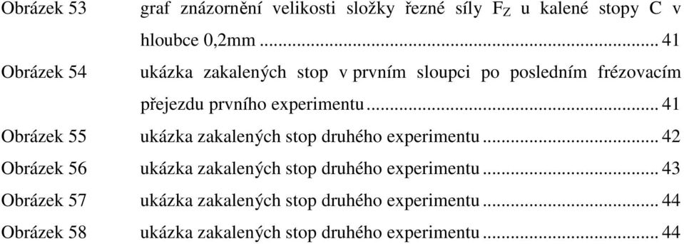 .. 41 Obrázek 55 ukázka zakalených druhého experimentu.