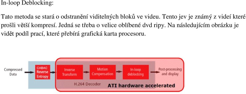 Tento jev je známý z videí které prošli větší kompresí.