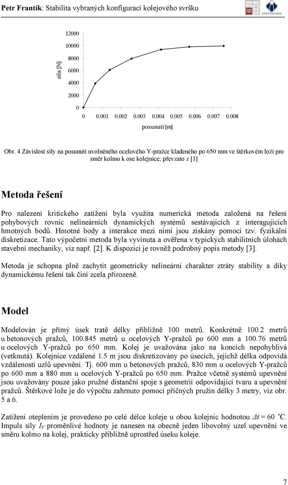 využita numerická metoda založená na řešení pohybových rovnic nelineárních dynamických systémů sestávajících z interagujících hmotných bodů. Hmotné body a interakce mezi nimi jsou získány pomocí tzv.