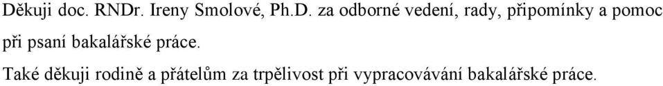 psaní bakalářské práce.