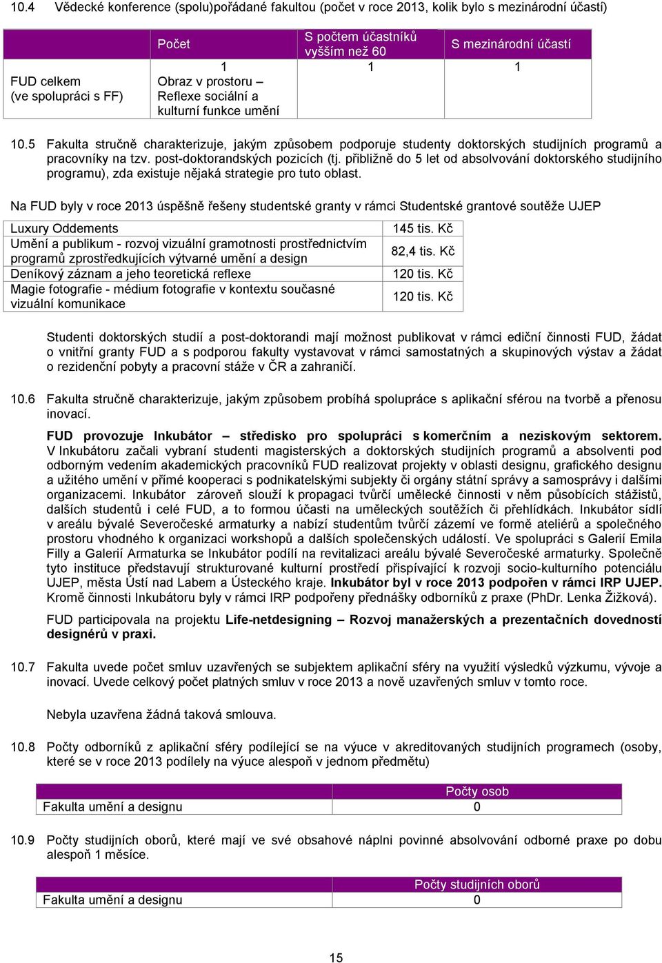 post-doktorandských pozicích (tj. přibližně do 5 let od absolvování doktorského studijního programu), zda existuje nějaká strategie pro tuto oblast.