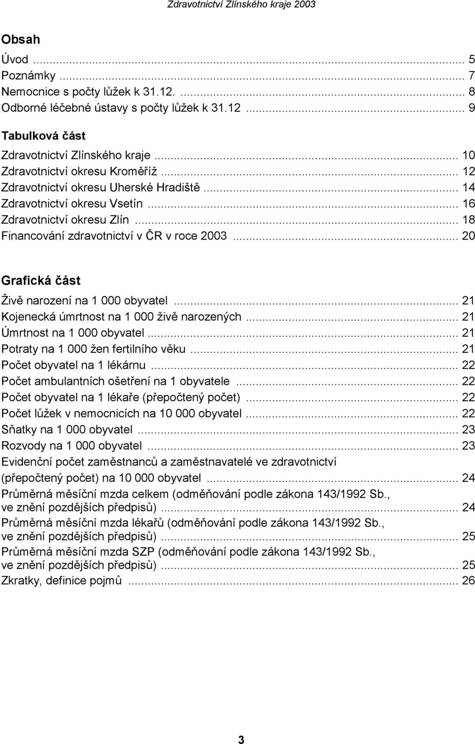 .. 20 Grafická část Živě narození na 1 000 obyvatel... 21 Kojenecká úmrtnost na 1 000 živě narozených... 21 Úmrtnost na 1 000 obyvatel... 21 Potraty na 1 000 žen fertilního věku.