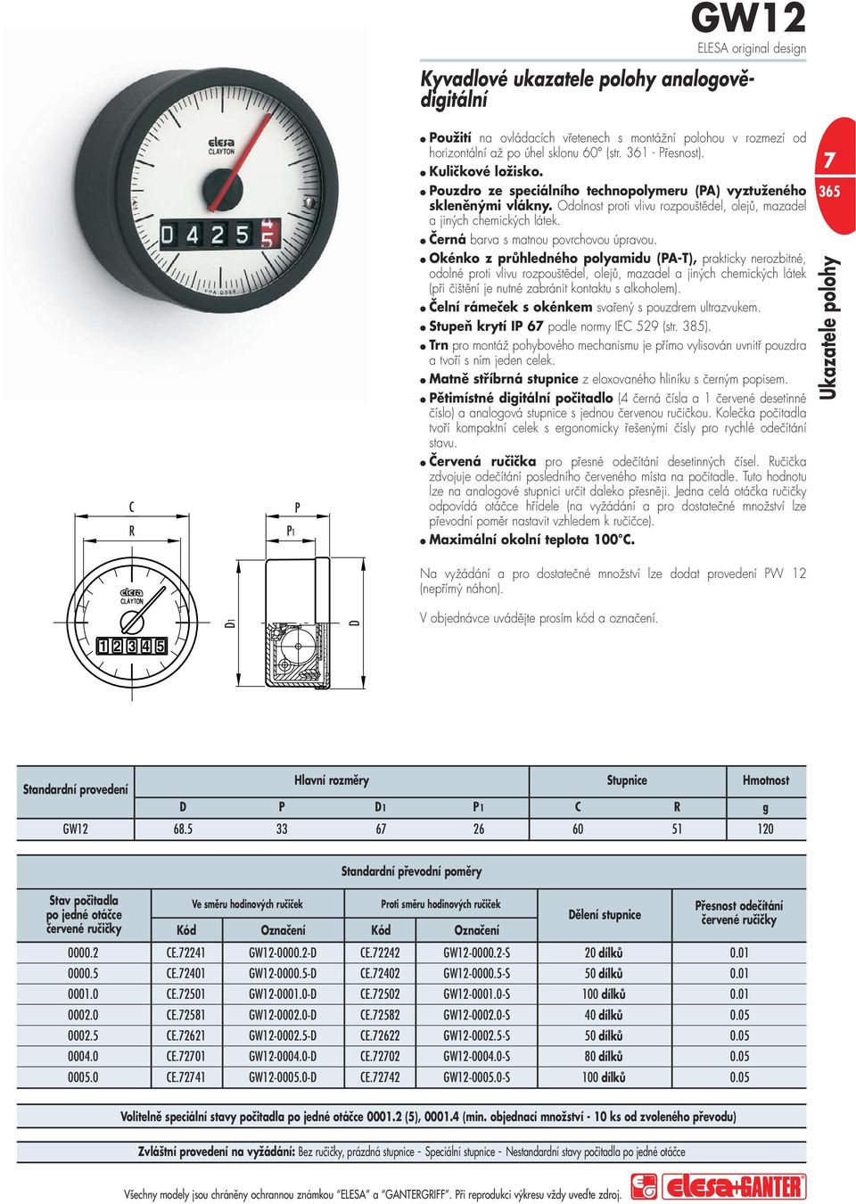 Okénko z průhleného polyamiu (PA-T), prakticky nerozbitné, oolné proti vlivu rozpouštěel, olejů, mazael a jiných chemických látek (při čištění je nutné zabránit kontaktu s alkoholem).