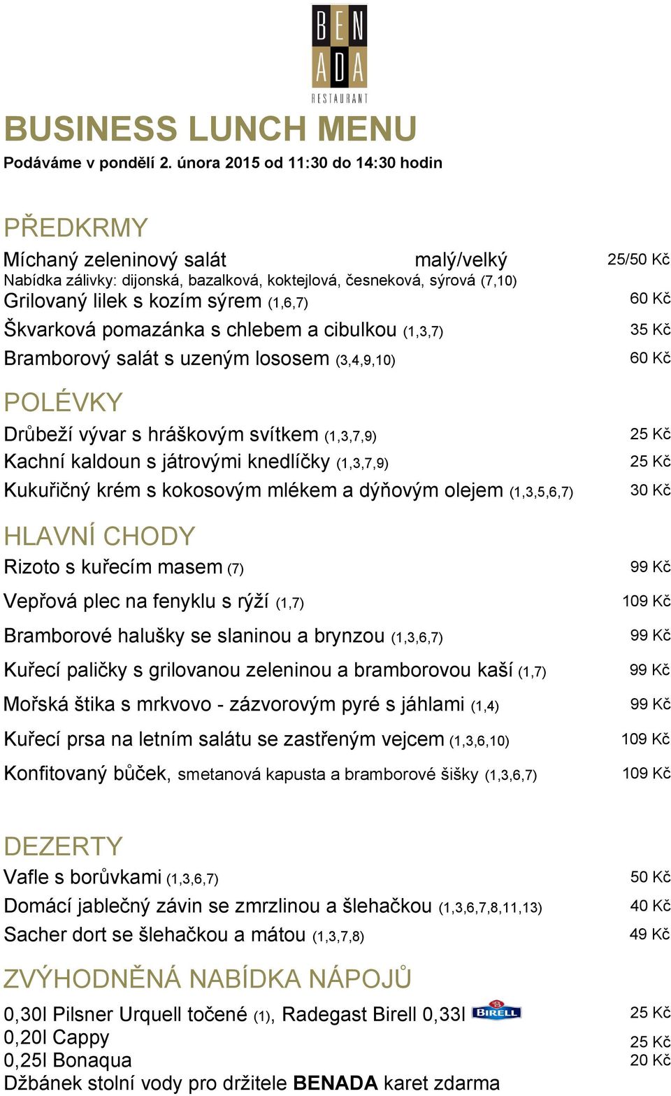 vývar s hráškovým svítkem (1,3,7,9) Rizoto s