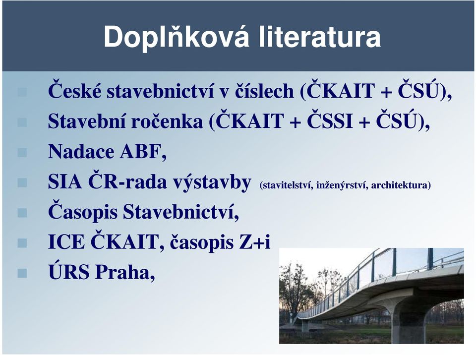 SIA ČR-rada výstavby (stavitelství, inženýrství,