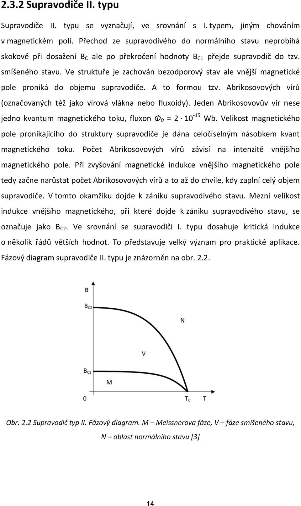 Ve struktuře je zachován bezodporový stav ale vnější magnetické pole proniká do objemu supravodiče. A to formou tzv. Abrikosovových vírů (označovaných též jako vírová vlákna nebo fluxoidy).