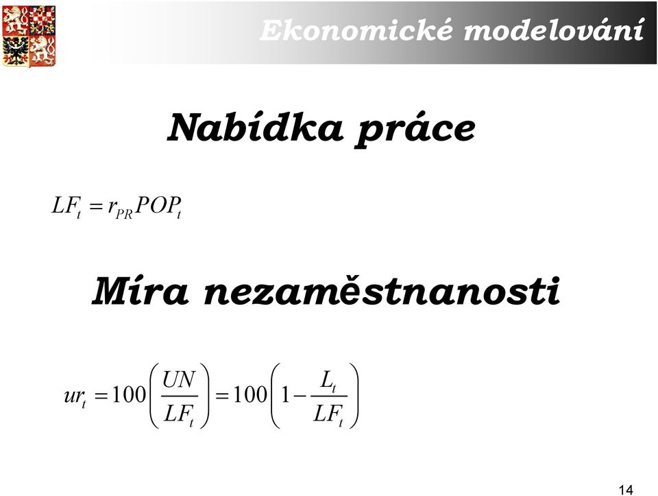 nezaměstnanosti ur t