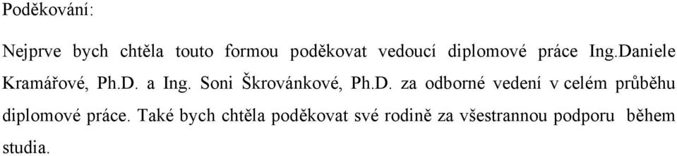 Soni Škrovánkové, Ph.D.