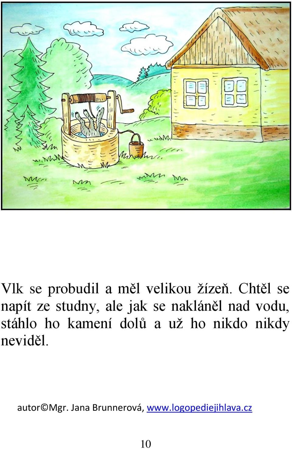 nakláněl nad vodu, stáhlo ho kamení