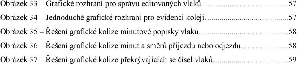 ... 57 Obrázek 35 Řešení grafické kolize minutové popisky vlaku.