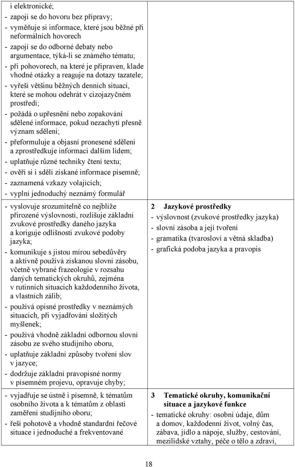 upřesnění nebo zopakování sdělené informace, pokud nezachytí přesně význam sdělení; - přeformuluje a objasní pronesené sdělení a zprostředkuje informaci dalším lidem; - uplatňuje různé techniky čtení