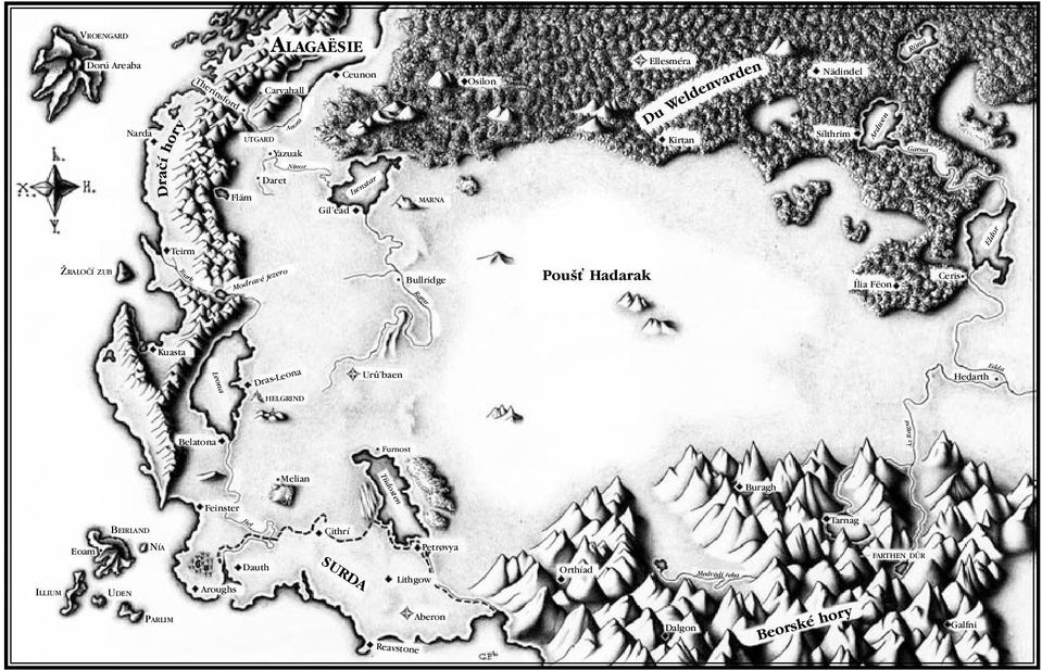 Ília Fëon Ceris Kuasta Dras-Leona Urû baen Hedarth Edda Leona helgrind Âz Ragni Belatona Furnost Melian Buragh Tüdosten Beirland Feinster Jiet