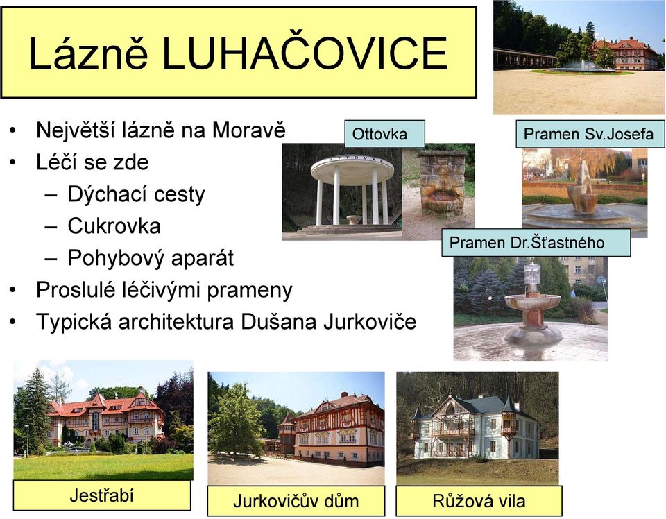 prameny Ottovka Typická architektura Dušana Jurkoviče