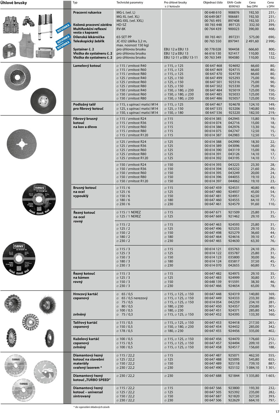 XXL) 00 765 495 897408 192,50 231,- Kožená pracovní zástěra HD-SZ 00 765 448 897125 332,50 399,- Multifunkční reflexní RV-8K 00 764 439 900023 390,00 468,- vesta s kapsami Dílenská lékárnička 65-SET