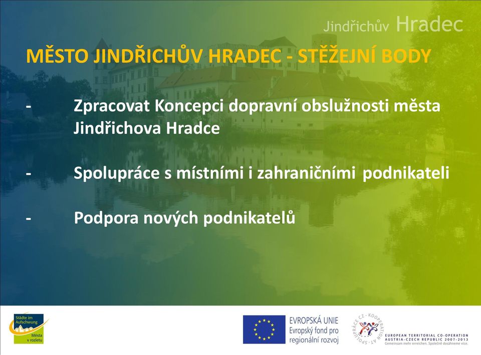 Jindřichova Hradce - Spolupráce s místními i