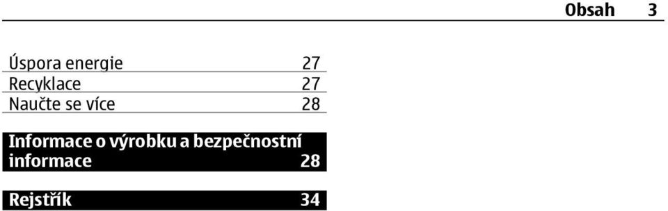 28 Informace o výrobku a