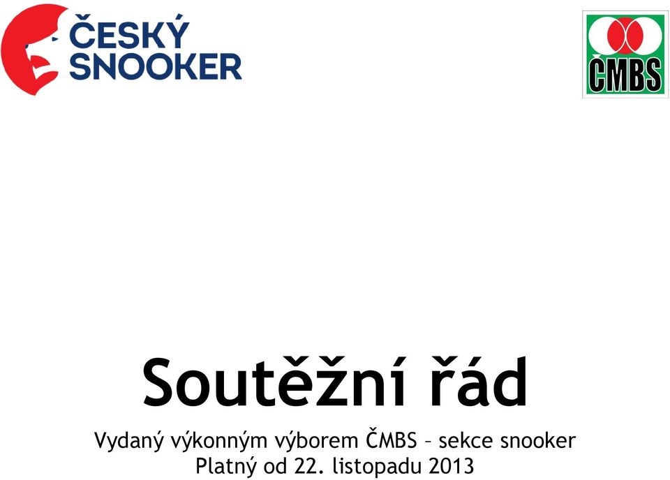 ČMBS sekce snooker