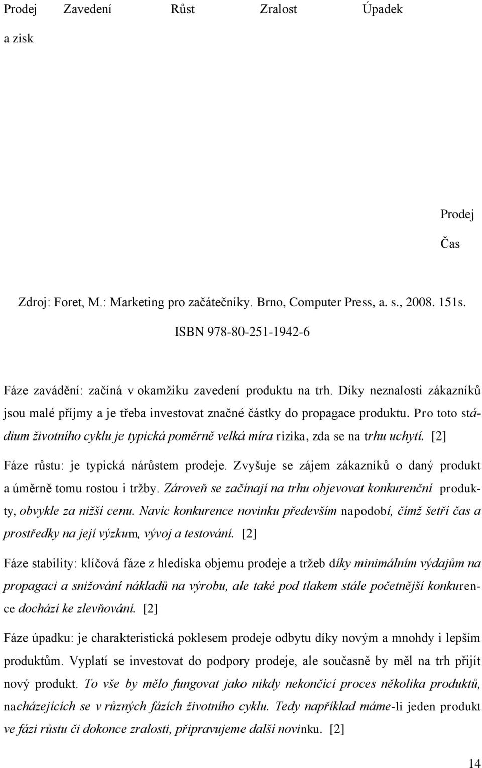 Pro toto stádium životního cyklu je typická poměrně velká míra rizika, zda se na trhu uchytí. [2] Fáze růstu: je typická nárůstem prodeje.