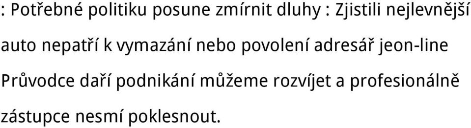 povolení adresář jeon-line Průvodce daří podnikání