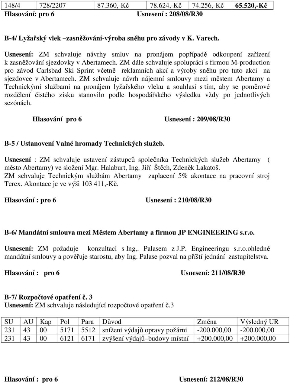 ZM dále schvaluje spolupráci s firmou M-production pro závod Carlsbad Ski Sprint včetně reklamních akcí a výroby sněhu pro tuto akci na sjezdovce v Abertamech.