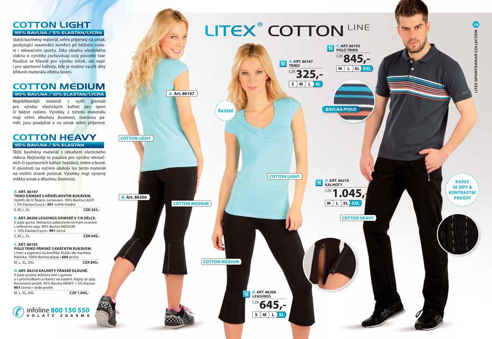 i pro sportovní kalhoty, kde je možno využít díky lehkosti materiálu efektu řasení.