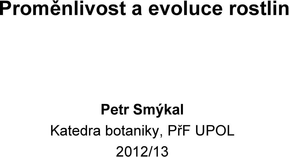 Petr Smýkal Katedra