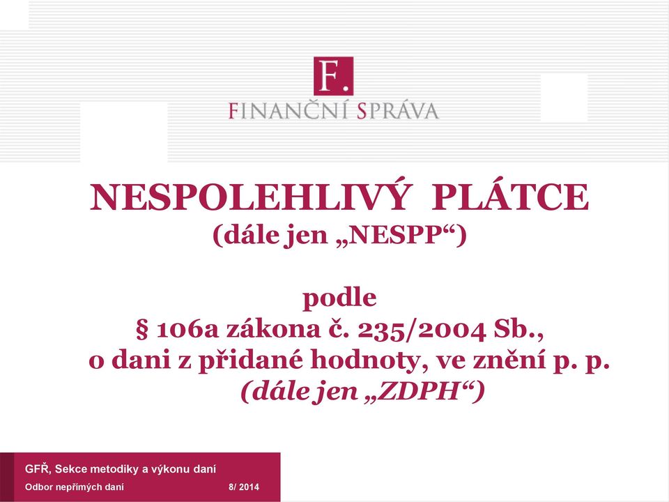 , o dani z př