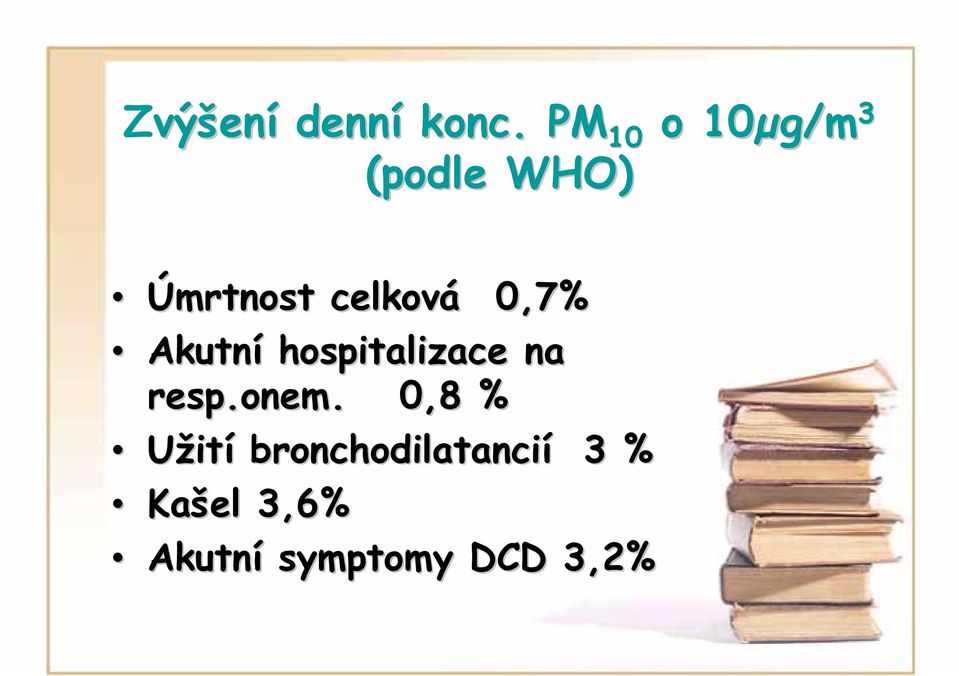 celková 0,7% Akutní hospitalizace na resp.