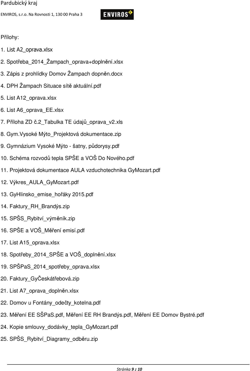 Schéma rozvodů tepla SPŠE a VOŠ Do Nového.pdf 11. Projektová dokumentace AULA vzduchotechnika GyMozart.pdf 12. Výkres_AULA_GyMozart.pdf 13. GyHlinsko_emise_hořáky 2015.pdf 14. Faktury_RH_Brandýs.