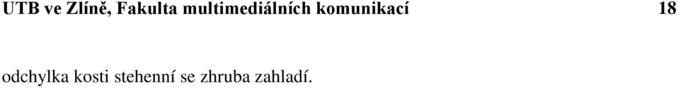 komunikací 18 odchylka