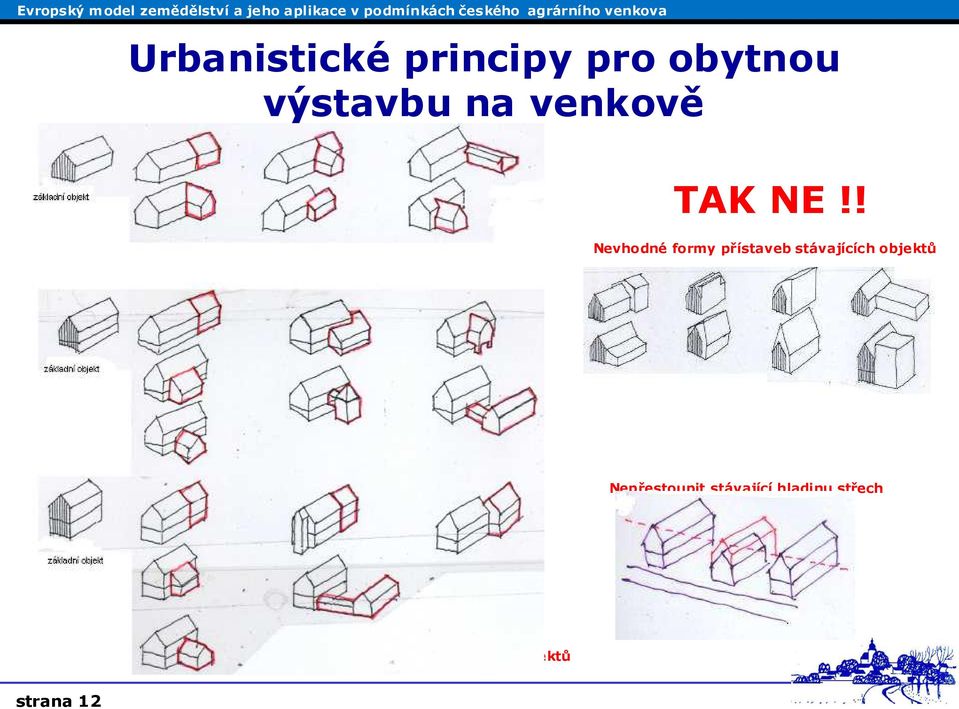 ! Nevhodné formy přístaveb stávajících obje ktů