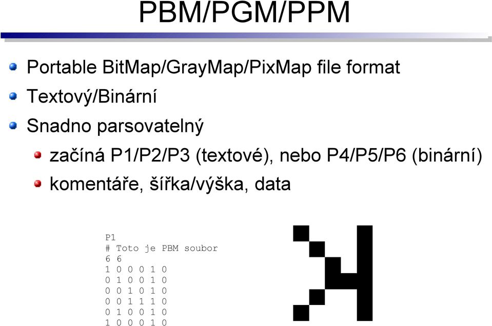 P4/P5/P6 (binární) komentáře, šířka/výška, data P1 # Toto je PBM