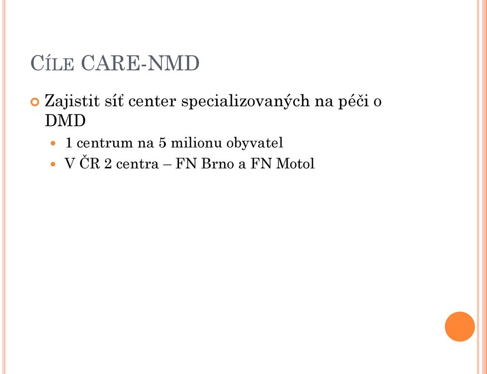 o DMD 1 centrum na 5 milionu