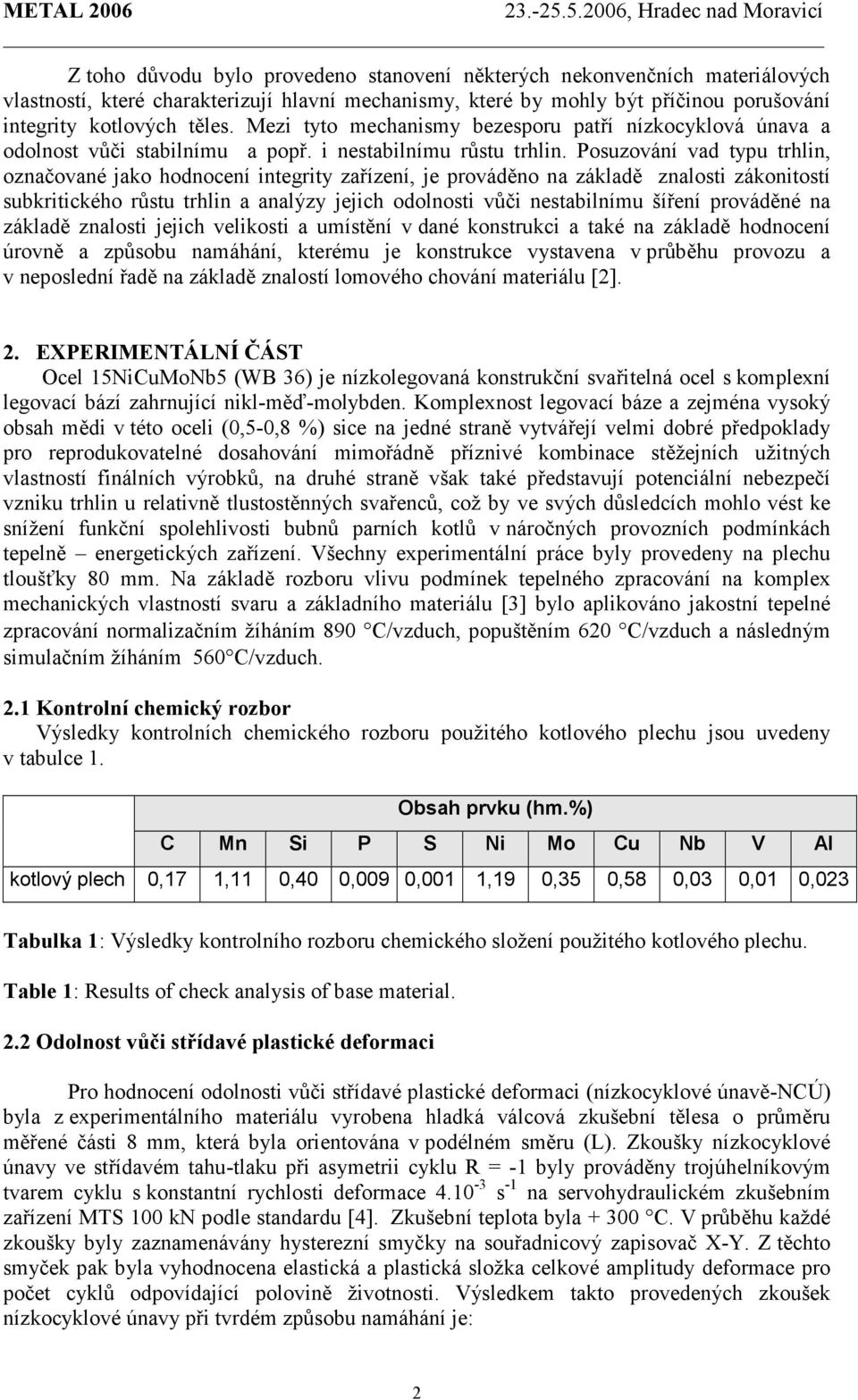 Posuzování vad typu trhlin, označované jako hodnocení integrity zařízení, je prováděno na základě znalosti zákonitostí subkritického růstu trhlin a analýzy jejich odolnosti vůči nestabilnímu šíření