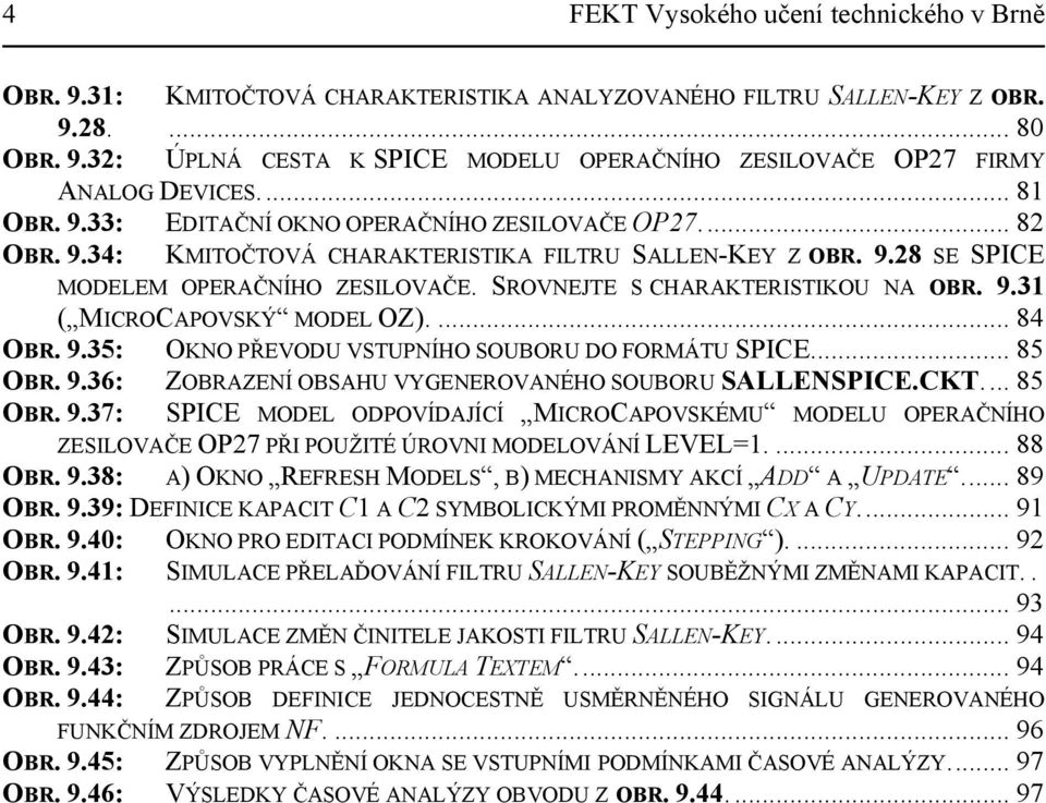 SROVNEJTE S CHARAKTERISTIKOU NA OBR. 9.31 ( MICROCAPOVSKÝ MODEL OZ).... 84 OBR. 9.35: OKNO PŘEVODU VSTUPNÍHO SOUBORU DO FORMÁTU SPICE... 85 OBR. 9.36: ZOBRAZENÍ OBSAHU VYGENEROVANÉHO SOUBORU SALLENSPICE.