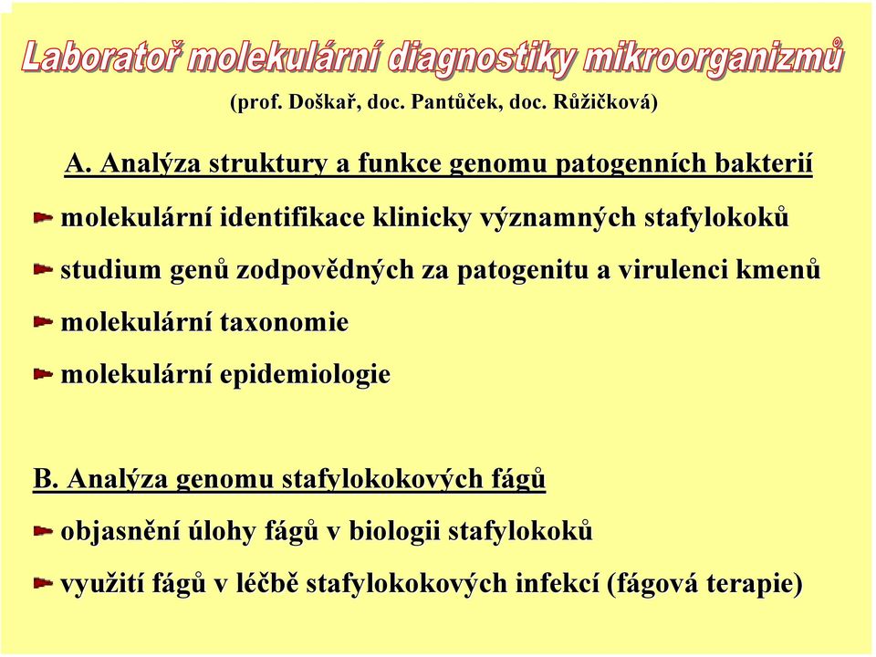 stafylokoků studium genů zodpovědných dných za patogenitu a virulenci kmenů molekulárn rní taxonomie