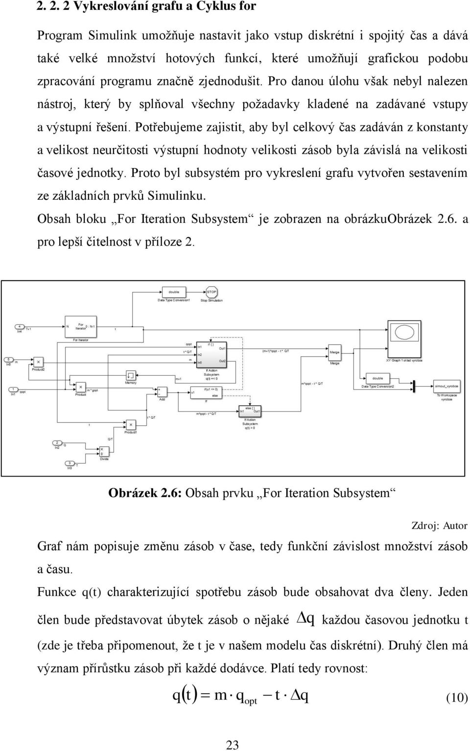 Potřebujeme zajistit, aby byl celkový čas zadáván z konstanty a velikost neurčitosti výstupní hodnoty velikosti zásob byla závislá na velikosti časové jednotky.