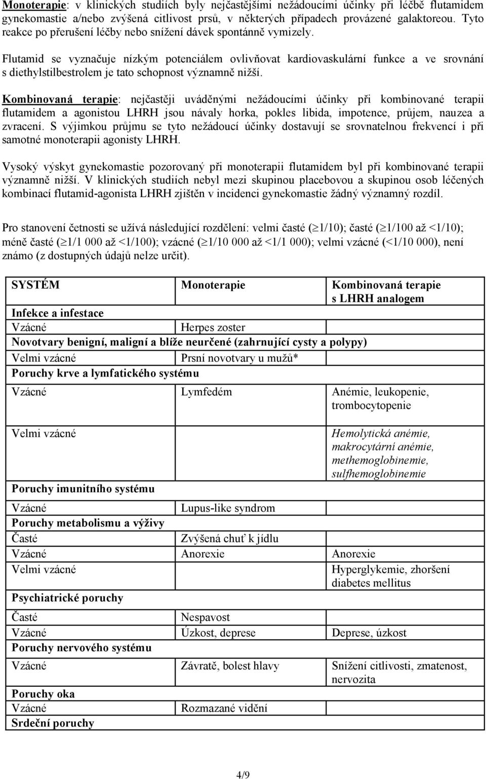 Flutamid se vyznačuje nízkým potenciálem ovlivňovat kardiovaskulární funkce a ve srovnání s diethylstilbestrolem je tato schopnost významně nižší.