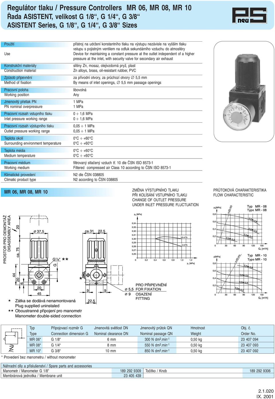 secondary air exhaust slitiny Zn, mosaz, olejivzdorná pryï, plast Zn alloys, brass, oil-resistant rubber, PVC za pfiívodní otvory, za prûchozí otvory 5,5 mm By means of inlet openings, 5,5 mm passage