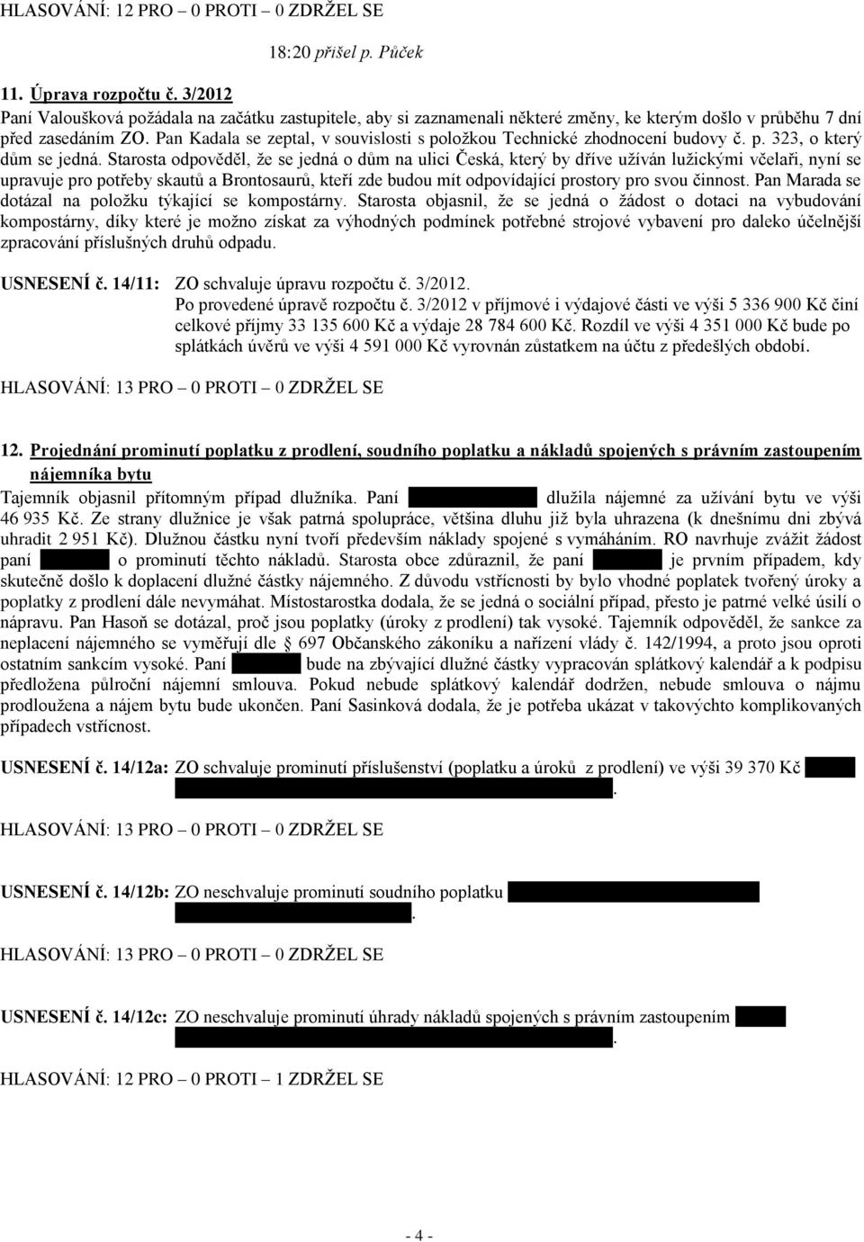 Pan Kadala se zeptal, v souvislosti s položkou Technické zhodnocení budovy č. p. 323, o který dům se jedná.