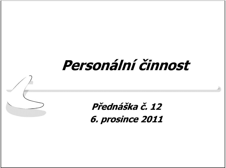 Přednáška č.