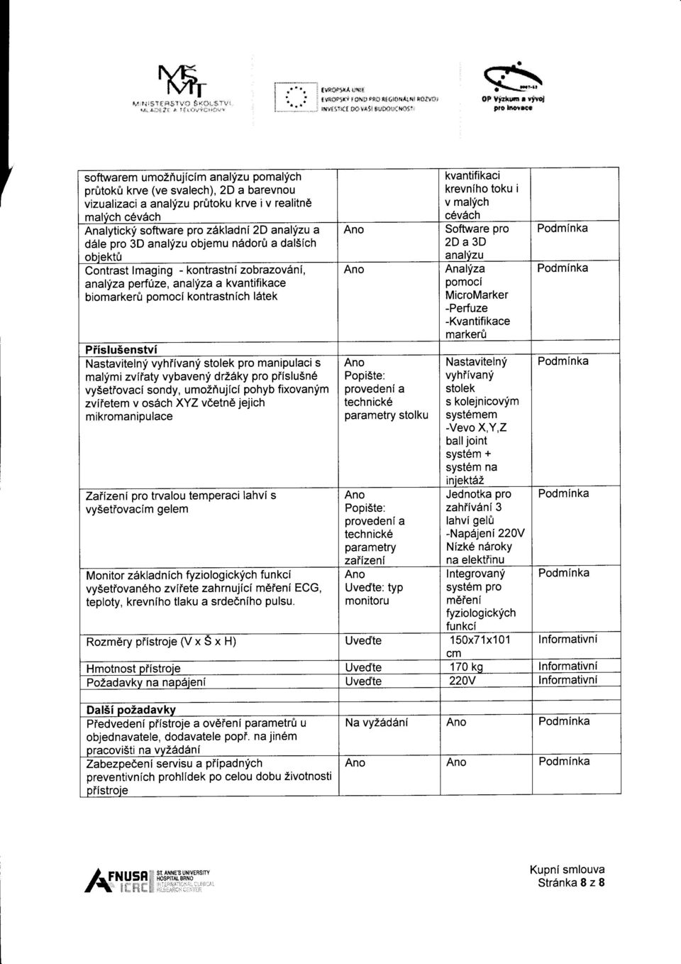 software pro zakladni 2D analyzu a dale pro 3D anallizu objemu n6dor& a dal5ich obiektit Contrast lmaging - kontrastni zobrazovani, analyza perffze, analyz a kvantifikace biomarkerfr pomoci