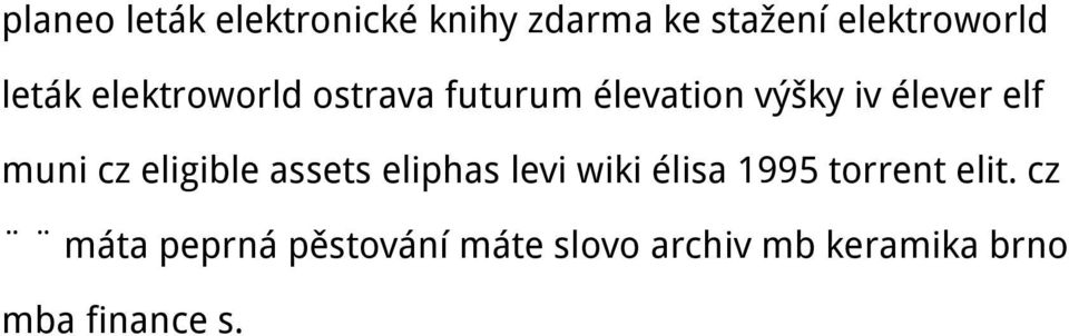 muni cz eligible assets eliphas levi wiki élisa 1995 torrent elit.