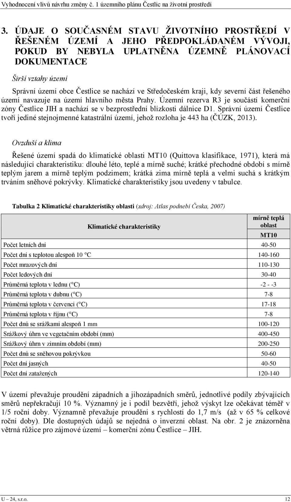 Územní rezerva R3 je součástí komerční zóny Čestlice JIH a nachází se v bezprostřední blízkosti dálnice D1.