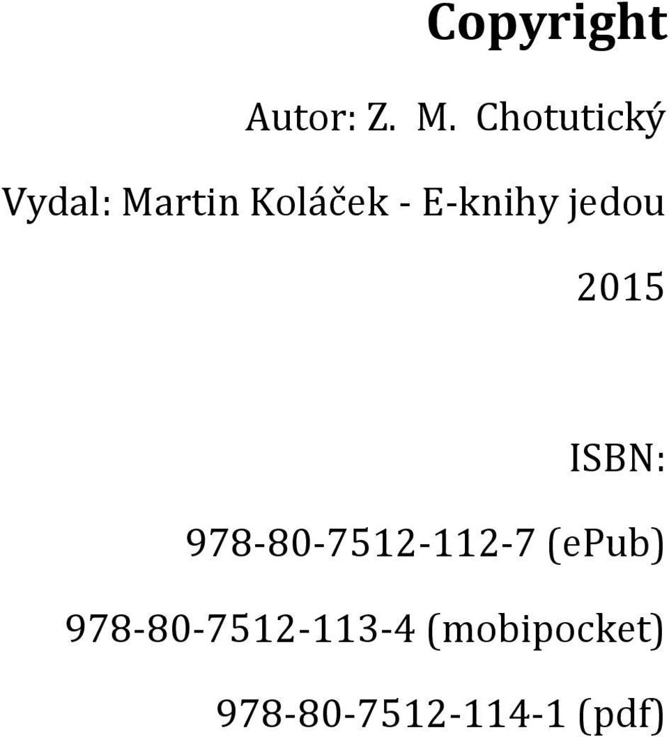 E-knihy jedou 2015 ISBN: