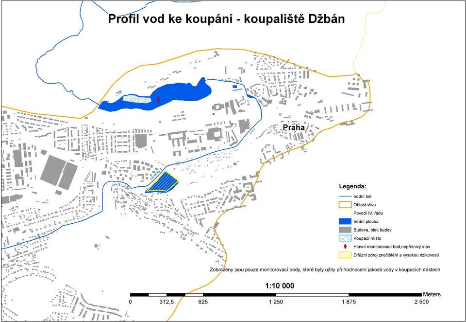 bod,nepříznivý stav Difúzní zdroj s vysokou rizikovostí Zobrazeny jsou pouze